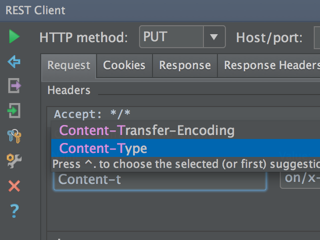 Setting content type